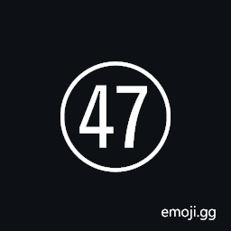 Circled Number Forty Seven Symbol