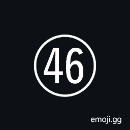 Circled Number Forty Six Symbol