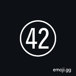 Circled Number Forty Two Symbol