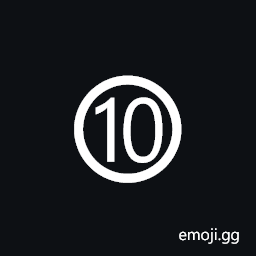 Circled Number Ten Symbol