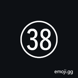 Circled Number Thirty Eight Symbol