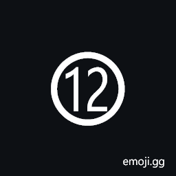 Circled Number Twelve Symbol