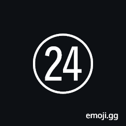 Circled Number Twenty Four Symbol