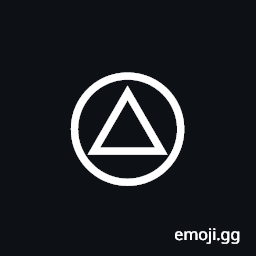 Circled Triangle Symbol