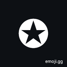 Circled White Star Symbol