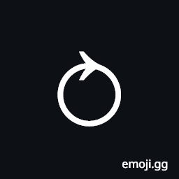 Clockwise Closed Circle Arrow Symbol