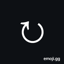 Clockwise Open Circle Arrow Symbol