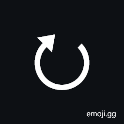 Clockwise Triangle-Headed Open Circle Arrow Symbol