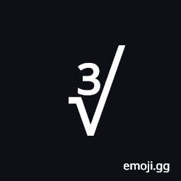 Cube Root Symbol