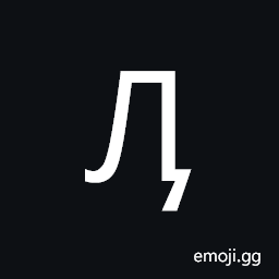 Cyrillic Capital Letter El with Tail Symbol