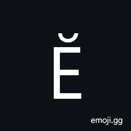 Cyrillic Capital Letter Ie with Breve Symbol