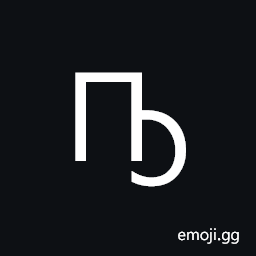 Cyrillic Capital Letter Pe with Middle Hook Symbol