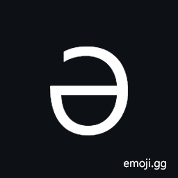 Cyrillic Capital Letter Schwa Symbol