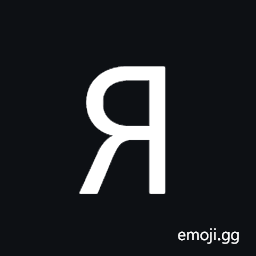Cyrillic Capital Letter Ya Symbol