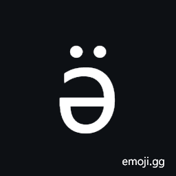Cyrillic Small Letter Schwa with Diaeresis Symbol