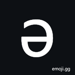 Cyrillic Small Letter Schwa Symbol