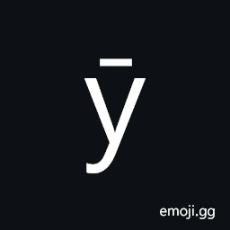 Cyrillic Small Letter U with Macron Symbol