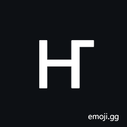 Cyrillic Small Ligature En Ghe Symbol