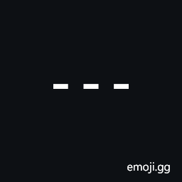Dashed Overline Symbol
