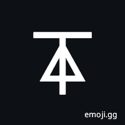Dentistry Symbol Light Down and Horizontal with Triangle Symbol