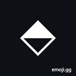 Diamond with Bottom Half Black Symbol