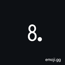 Digit Eight Full Stop Symbol