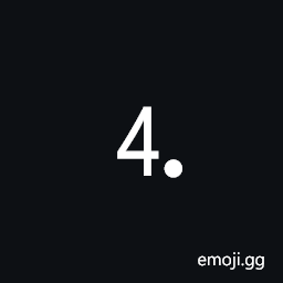 Digit Four Full Stop Symbol