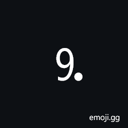 Digit Nine Full Stop Symbol