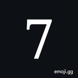 Digit Seven Symbol