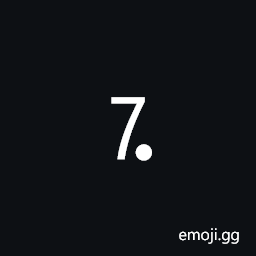 Digit Seven Full Stop Symbol