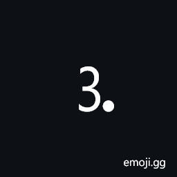 Digit Three Full Stop Symbol