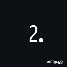 Digit Two Full Stop Symbol