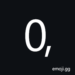 Digit Zero Comma Symbol