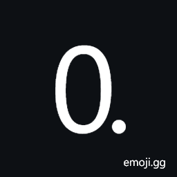 Digit Zero Full Stop Symbol