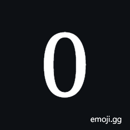 Digit Zero Symbol