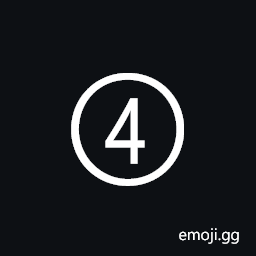 Dingbat Circled Sans-Serif Digit Four Symbol