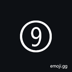 Dingbat Circled Sans-Serif Digit Nine Symbol
