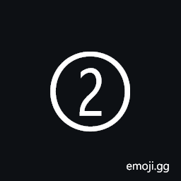 Dingbat Circled Sans-Serif Digit Two Symbol
