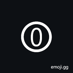 Dingbat Circled Sans-Serif Digit Zero Symbol