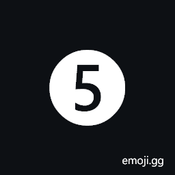 Dingbat Negative Circled Digit Five Symbol
