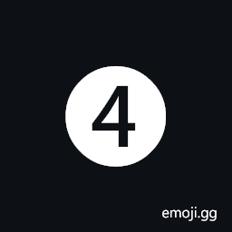 Dingbat Negative Circled Digit Four Symbol