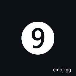 Dingbat Negative Circled Digit Nine Symbol