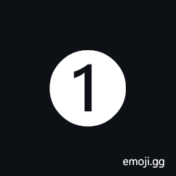 Dingbat Negative Circled Digit One Symbol