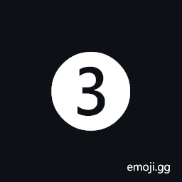 Dingbat Negative Circled Digit Three Symbol