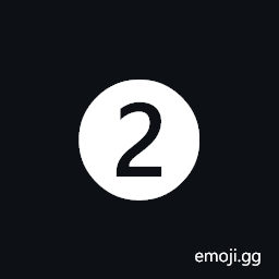 Dingbat Negative Circled Digit Two Symbol