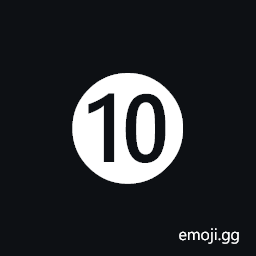 Dingbat Negative Circled Number Ten Symbol