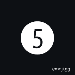 Dingbat Negative Circled Sans-Serif Digit Five Symbol