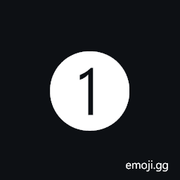 Dingbat Negative Circled Sans-Serif Digit One Symbol