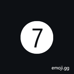 Dingbat Negative Circled Sans-Serif Digit Seven Symbol