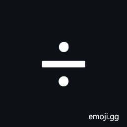 Division Sign Symbol